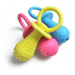 Nevenka 3 Pieces Rubber Pacifier Chew Toy – Puppy Training Toy Set