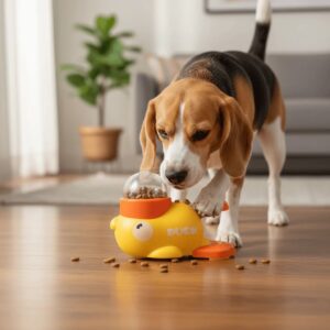 Interactive Duck Puzzle Feeder for Dogs & Cats (Slow Feeder Training Toy)
