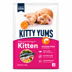 Kitty Yums Kitten Ocean Fish Dry Cat Food – 1.2 kg