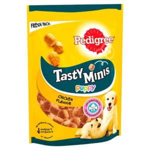 Pedigree Tasty Minis Chewy Cubes Puppy (Chicken) – 125g